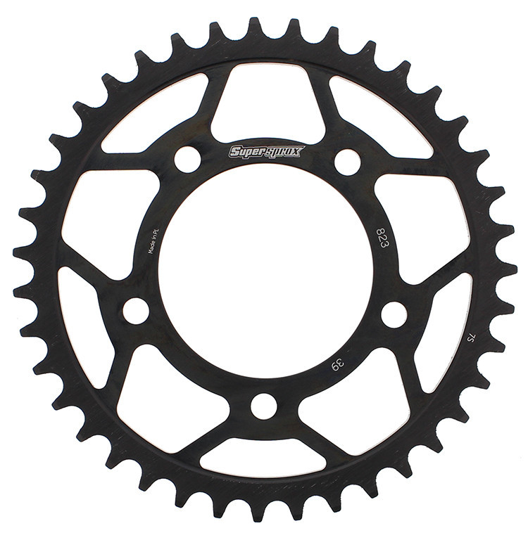 Supersprox - Rear Sprocket Steel 39t-520 Blk Suz - RFE-823-39-BLK