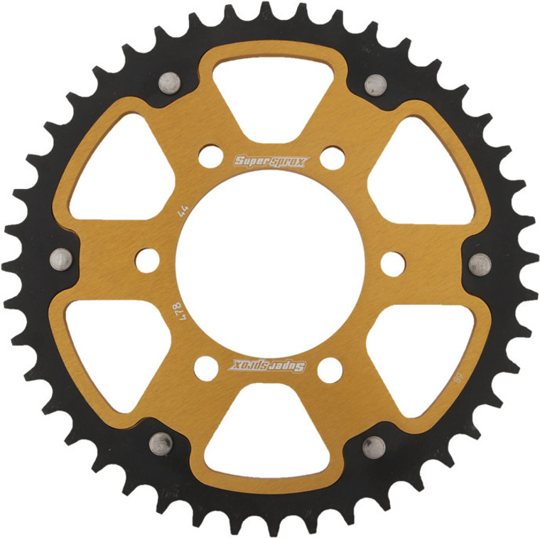 Supersprox - Rear Stealth Sprocket Alu/stl 44t-520 Gld Kaw/pol - RST-478-44-GLD Supersprox - Rear Stealth Sprocket Alu/stl 44t-520 Gld Kaw/pol - RST-478-44-GLD