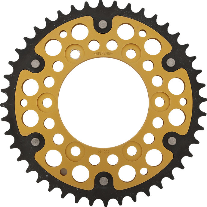 Supersprox - Rear Stealth Sprocket Alu/stl 44t-520 Gld Duc - RST-735-44-GLD