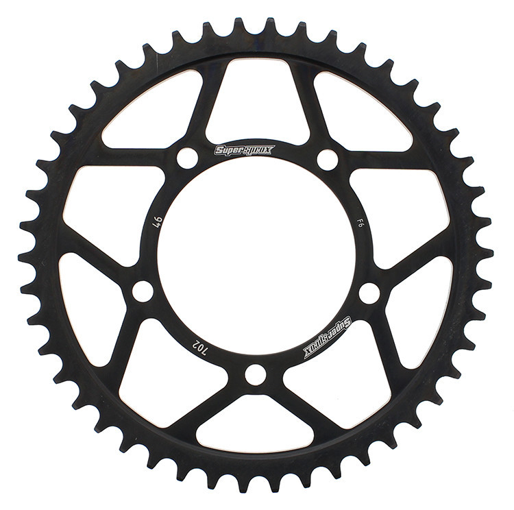 Supersprox - Rear Sprocket Steel 46t-525 Blk Apr - RFE-702-46-BLK
