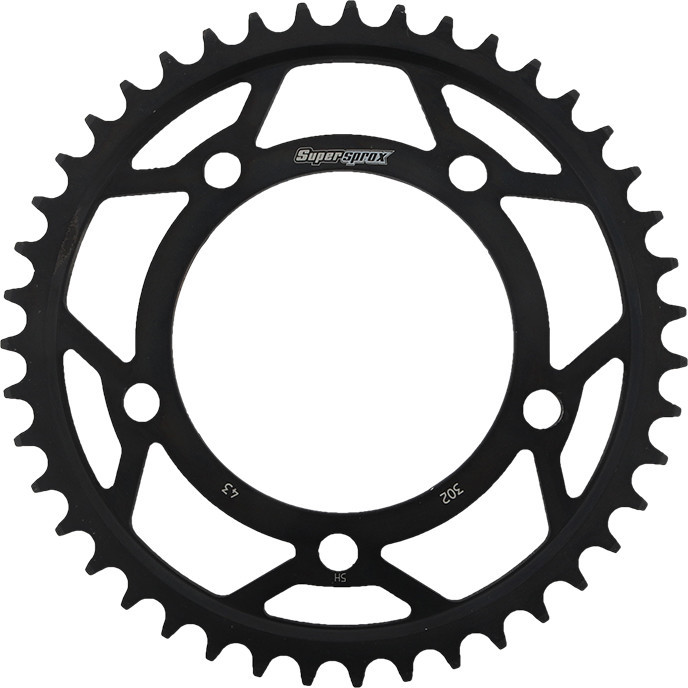 Supersprox - Rear Sprocket Steel 43t-530 Blk Hon - RFE-302-43-BLK