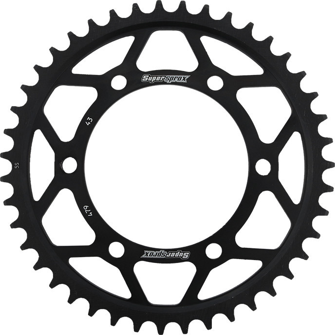 Supersprox - Rear Sprocket Steel 43t-530 Blk Yam - RFE-479-43-BLK