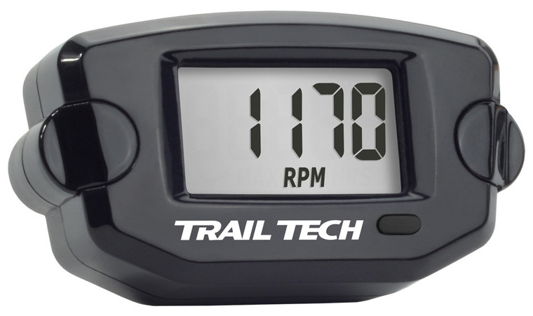 Trail Tech - Tto Tach Hour Meter Black - 742-A00 Trail Tech - Tto Tach Hour Meter Black - 742-A00