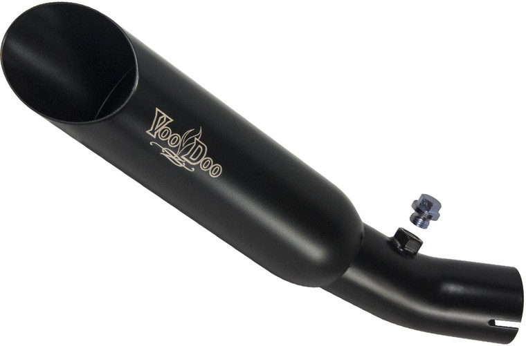 Voodoo - Single Shorty Slip-on Exhaust Black - VECBR6F4IK1B