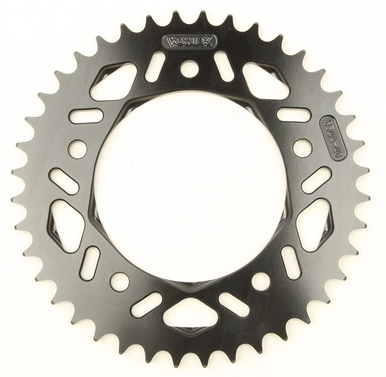 Vortex - Rear F5 Sprocket Aluminum 40t-520 Blk Hc Yam - 654AK-40