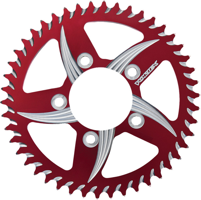 Vortex - Rear Cat5 Sprocket Aluminum 45t-530 Red Kaw/suz/yam - 438ZR-45