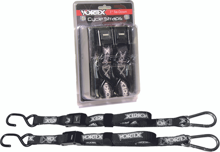 Vortex - Tie Downs 1" 2/pk Blk - TD111