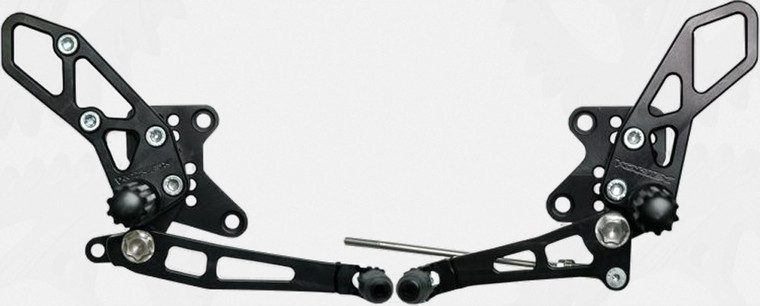 Vortex - Rear Set Complete Blk Kaw - RS424K