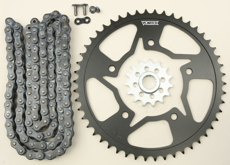 Vortex - Sprocket/chain Kit Stl/stl 15/50t Sil Sx3 520-116l Blk - CK6321