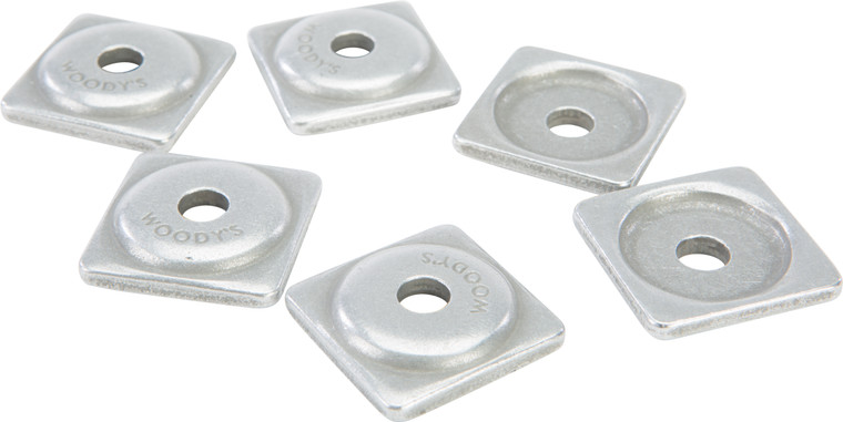 Woodys - Digger Support Plate Square Alum. 6/pk - ASW2-3775-F
