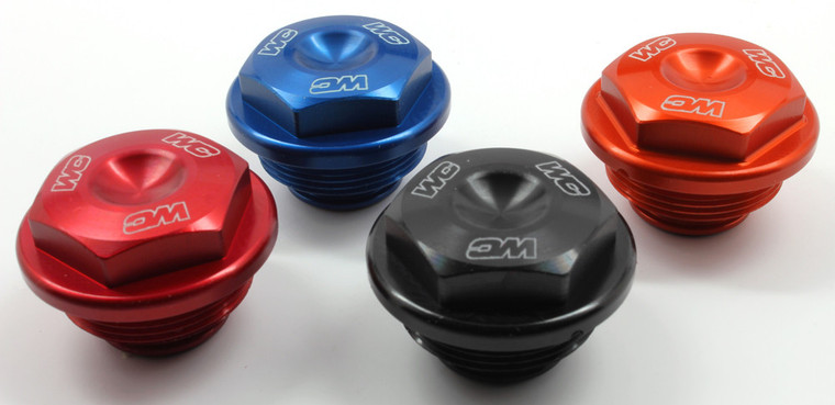 Works - Rear Brake Cover Blue - 21-760