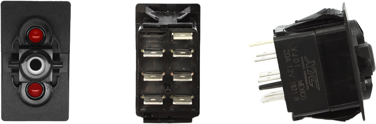 Xtc Power Products - Dash Switch Body Dual Acc Red/red - SW23-RR000000