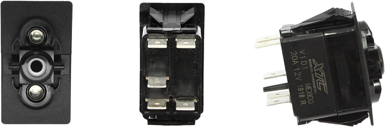 Xtc Power Products - Dash Switch Body Single Acc Blue/blue - SW11-BB000000