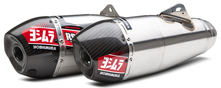 Yoshimura - Rs-9 Header/canister/end Cap Exhaust Dual Slip-on Ss-al-cf - 225832R520