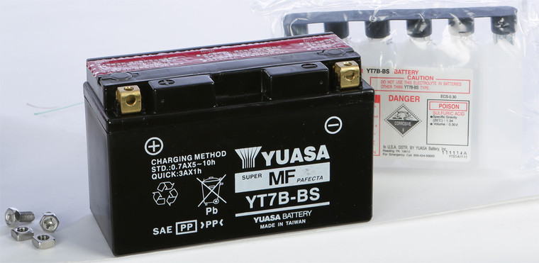 Yuasa - Battery Yt7b-bs Maintenance Free - YUAM62T7B