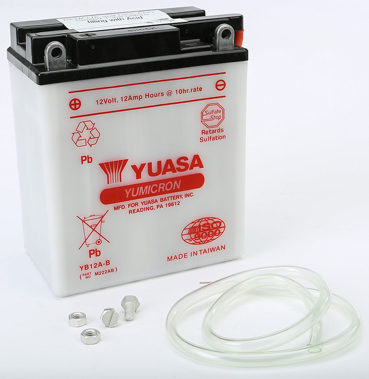 Yuasa - Battery Yb12a-b Conventional - YUAM222AB