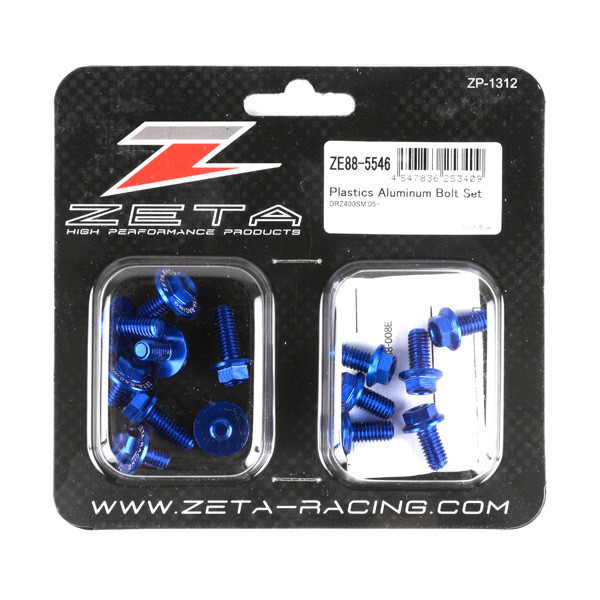 Zeta - Aluminum Bolt Kit Blue - ZE88-5546