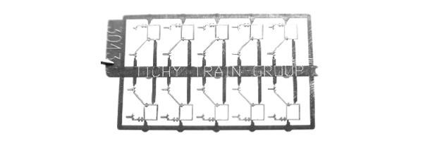 Tichy Train Group - Ho Stirrup Dbl Os Btm Mt 10pcs - 3043