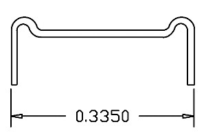 Cal-Scale Train Parts - Ho Ladder Grab Irons .012 12pk - 511