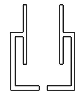 Cal-Scale Train Parts - Ho Single Arm Windshield Wiper - 517