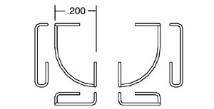 Cal-Scale Train Parts - Ho Corner Grabs Rs 8pk - 529