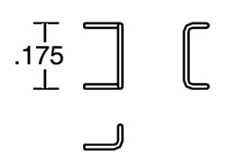 Cal-Scale Train Parts - Ho Side Drop Grabs Rs 8pk - 531