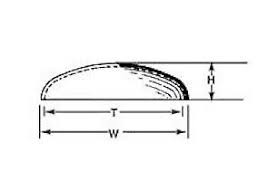 Plastruct - Vhe-16 Elliptical Dome 1/2' 5p - 95743