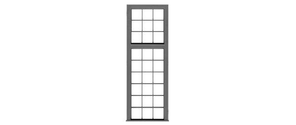 Tichy Train Group - O 27 Pane Window 4pcs - 2055