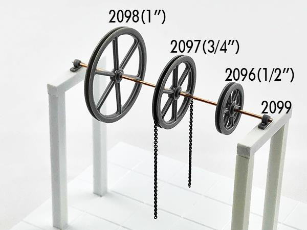 Tichy Train Group - O 2' Dia Sheave/Pillow Blocks - 2096