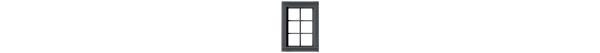 Tichy Train Group - HO 6 Pane Window - 8323