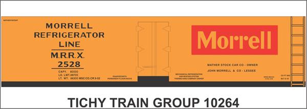 Tichy Train Group - Ho Morrell 40' Wd Reefer Decal - 10264