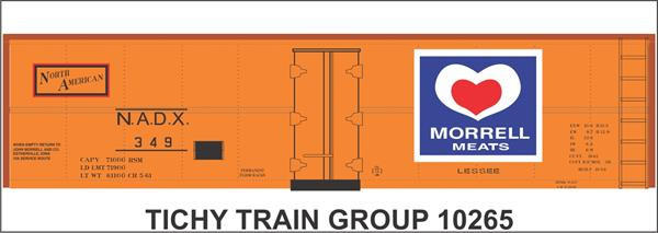 Tichy Train Group - Ho Morrell 40'Stl Boxcar Decal - 10265