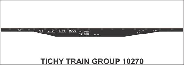 Tichy Train Group - Ho St Lb&M 50' Stl Flatcr Deca - 10270