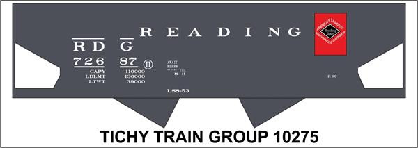 Tichy Train Group - Ho Reading Usra Hopper Decal - 10275
