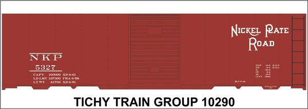 Tichy Train Group - Ho Nickel Plate 40' Bxcar Deca - 10290