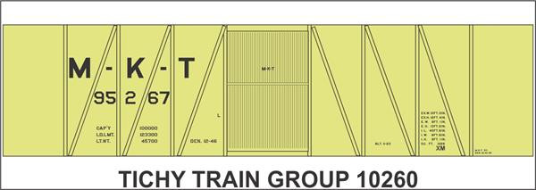 Tichy Train Group - N  Mkt 40' Ss Boxcar Decal - 10260N