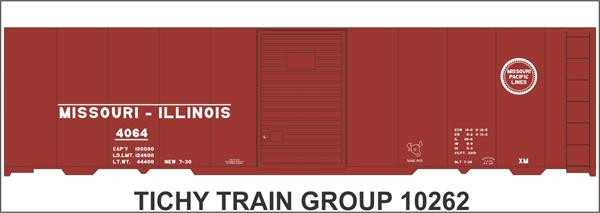Tichy Train Group - N Mopac 40' Stl Boxcar Decal - 10262N