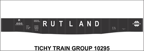 Tichy Train Group - N Rutland 52'6' Gondola Decal - 10295N