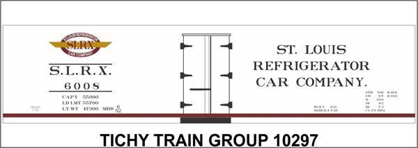 Tichy Train Group - N Slrx 40' Wood Reefer Decal - 10297N