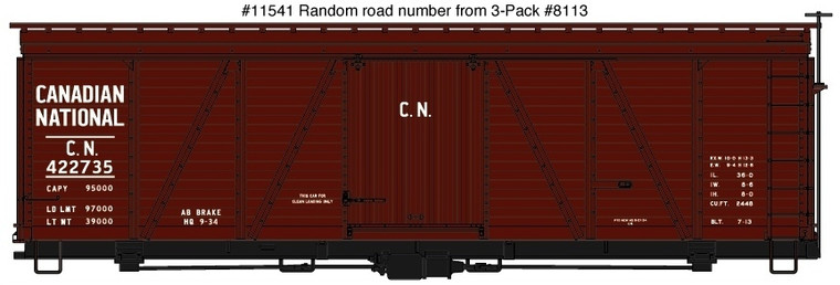 Accurail - HO CN Decal Re-Number Set - 1154-1