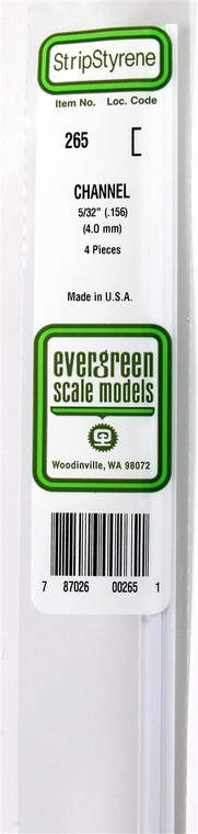 Evergreen Scale - .188 X 4.8mm Channel - 266