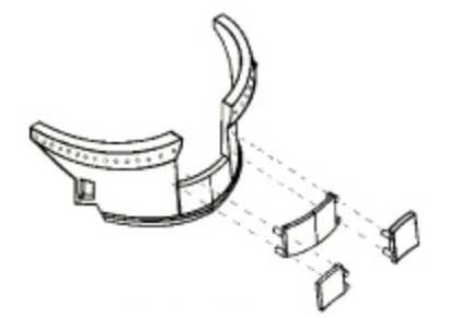Cal-Scale Train Parts - Ho F Unit Pilot Doors - 441