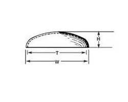 Plastruct - Vhe-20 Elliptical Dome 5/8' 5p - 95745