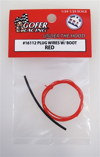 Gofer Racing Model Decals - Plug Wires w/boot Red - 16112