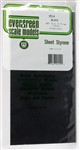 Evergreen Scale - .030 Black Sheets 6'x12' 2pk - 9514