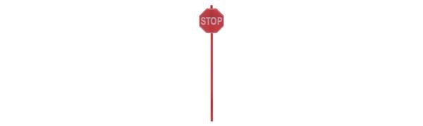 Tichy Train Group - Ho Modern Stop Sign 15pcs - 8247