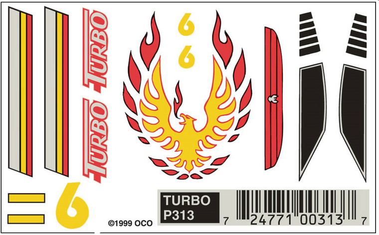 Pinecar - Turbo Decal - 313