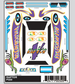 Pinecar - Raptor Stick-On - 320