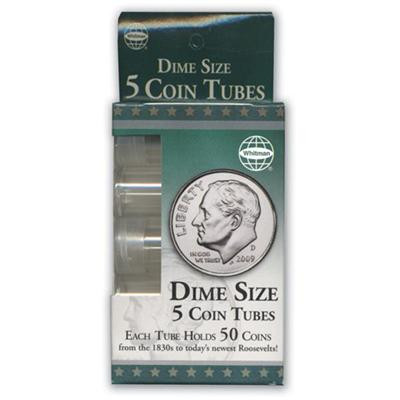 Whitman Coin Books - Dime Coin Tubes 5pk - 2891