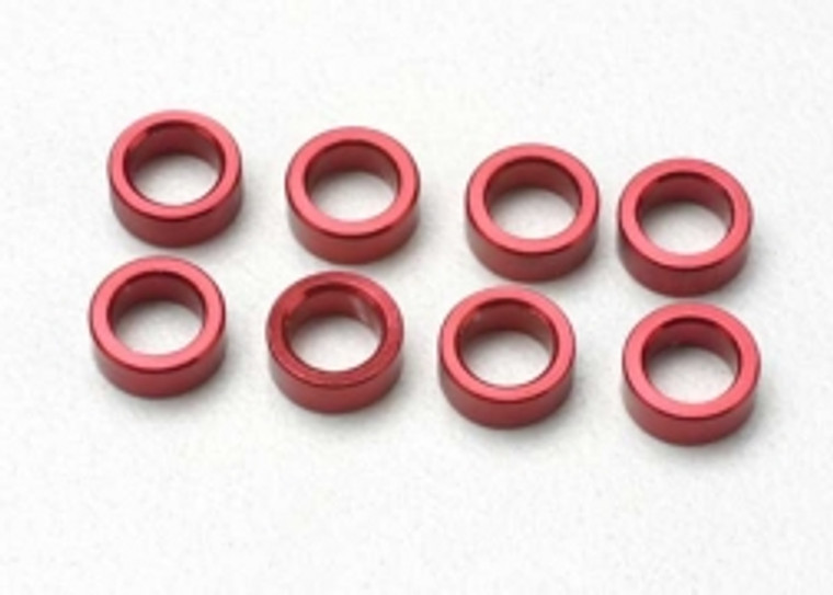 Traxxas R-C - Spacer, pushrod(aluminum, red) - 5133